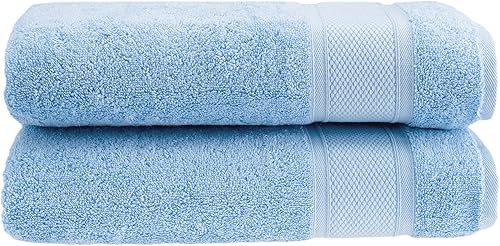 HALLEY Toallas de baño 100% algodón turco (paquete de 2)  Calidad de hotel y spa  Toallas supersuaves, de secado rápido y absorbentes, para baño, disponible en Yaxa Costa Rica