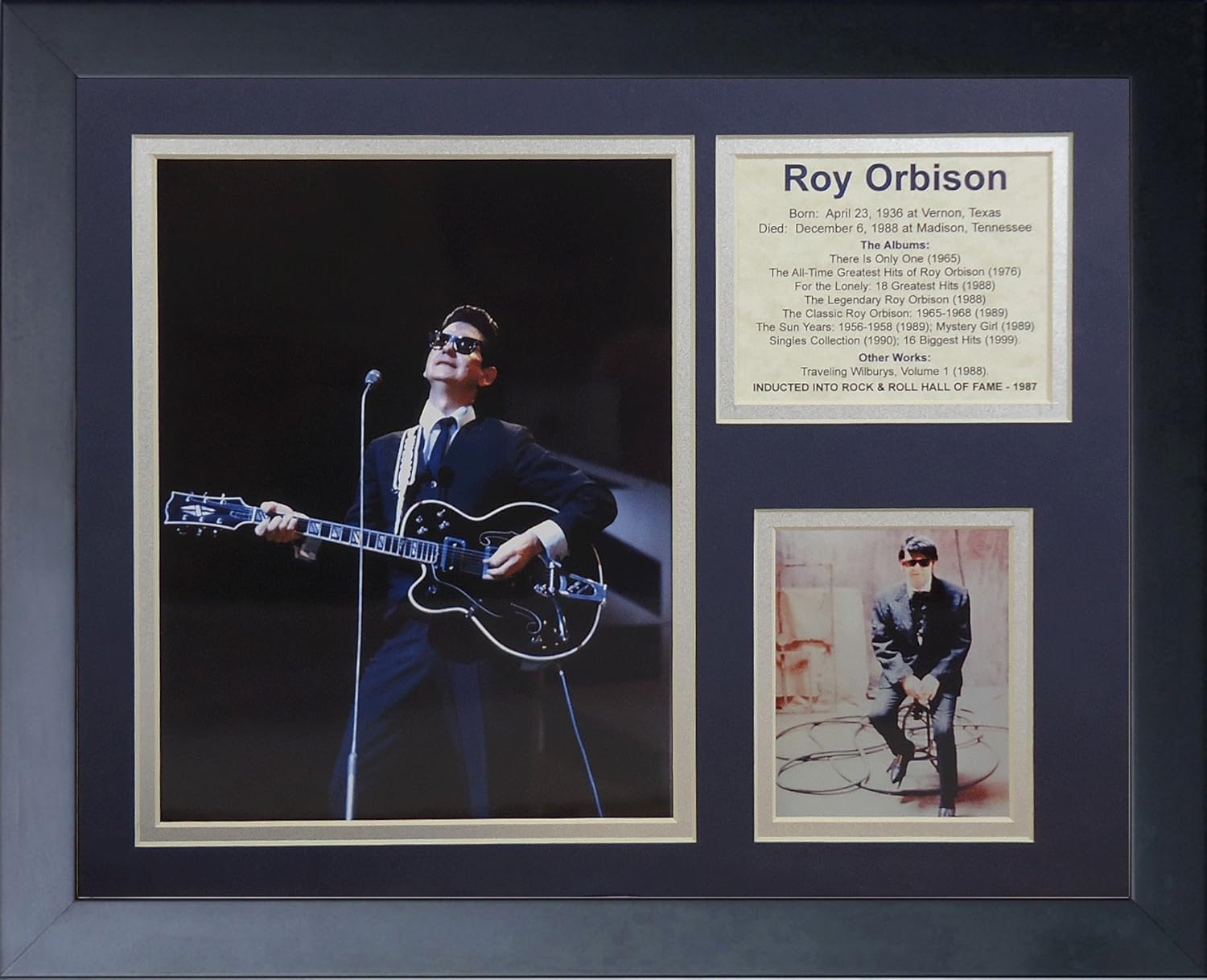 Legends Never Die "Roy Orbison Framed Photo Collage, 11 x 14-Inch, (16251U)