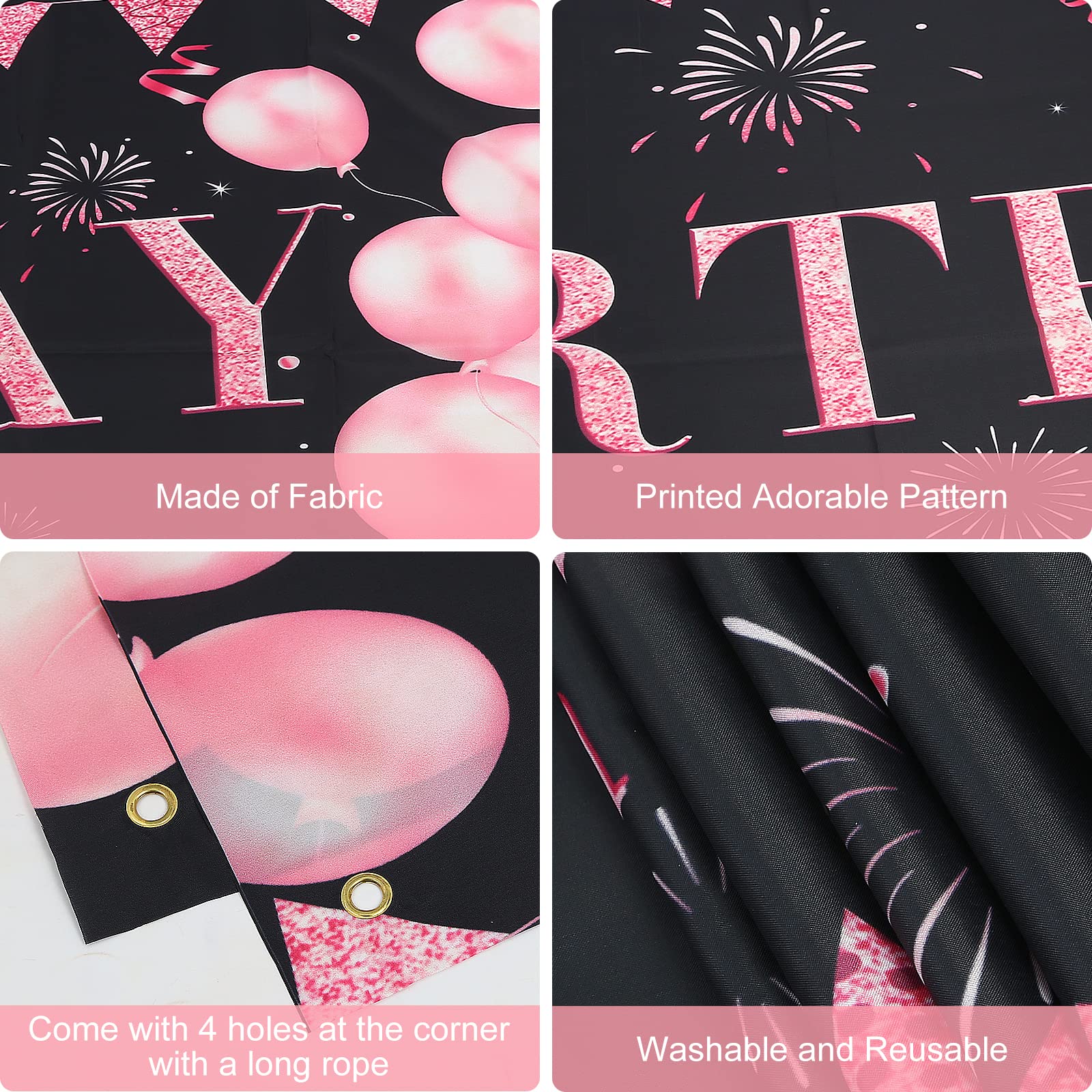 Décoration De 13E Anniversaire Pour Filles, Bannière « Happy