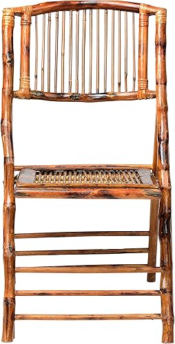 Miniatura 5 de Silla plegable de bambú americano (juego de 4)