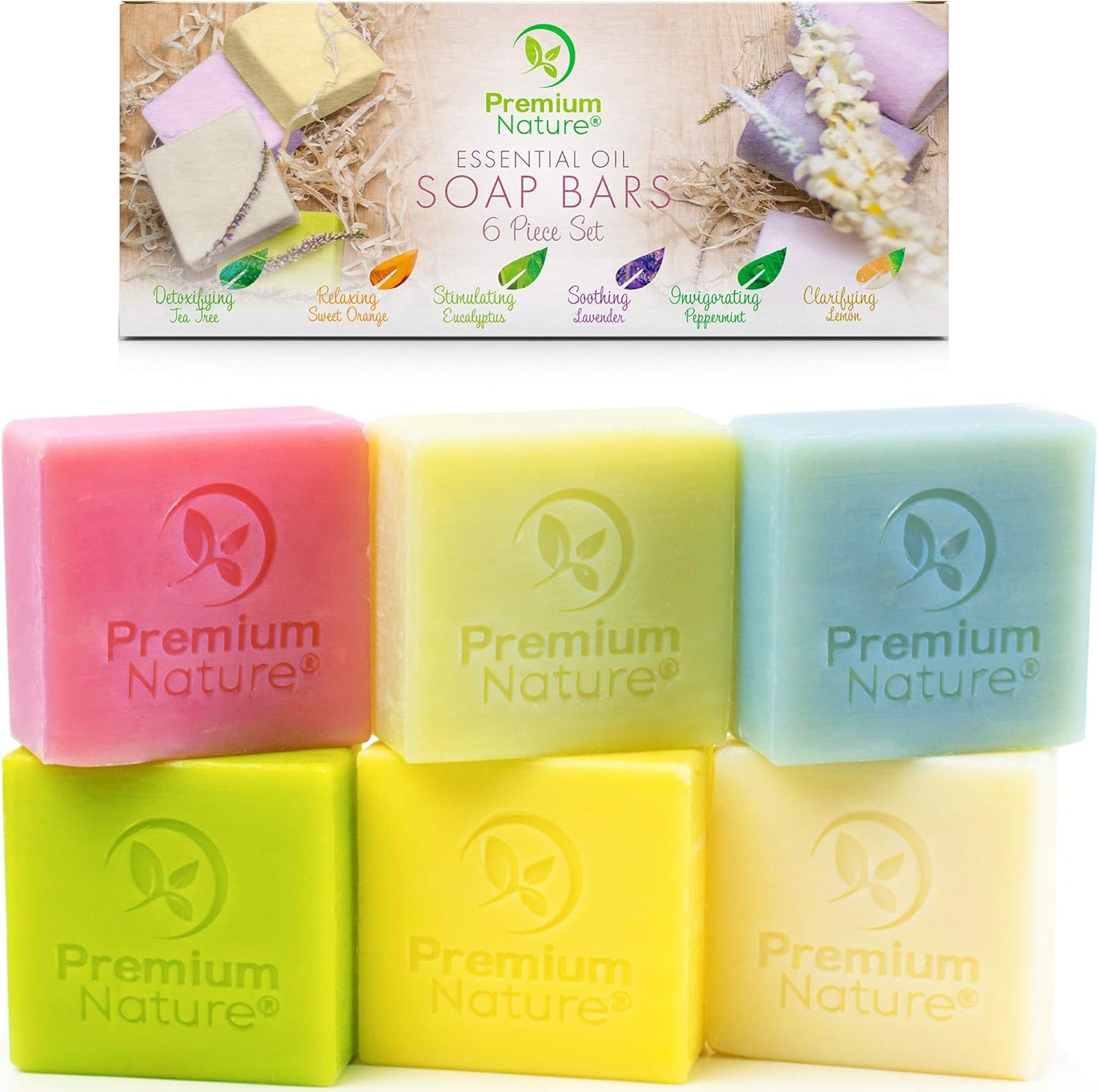 Bar Soap Body Bath Eczema - 6 Pc Natural Hand Face Soap Shea Butter ...