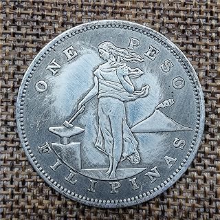 1906 American Philippine Women's Silver Coin Antique Distressed White Copper Crafts Commemorative Silver Plated Coin Souvenir Challenge Collectible Coins Collection Art Craft