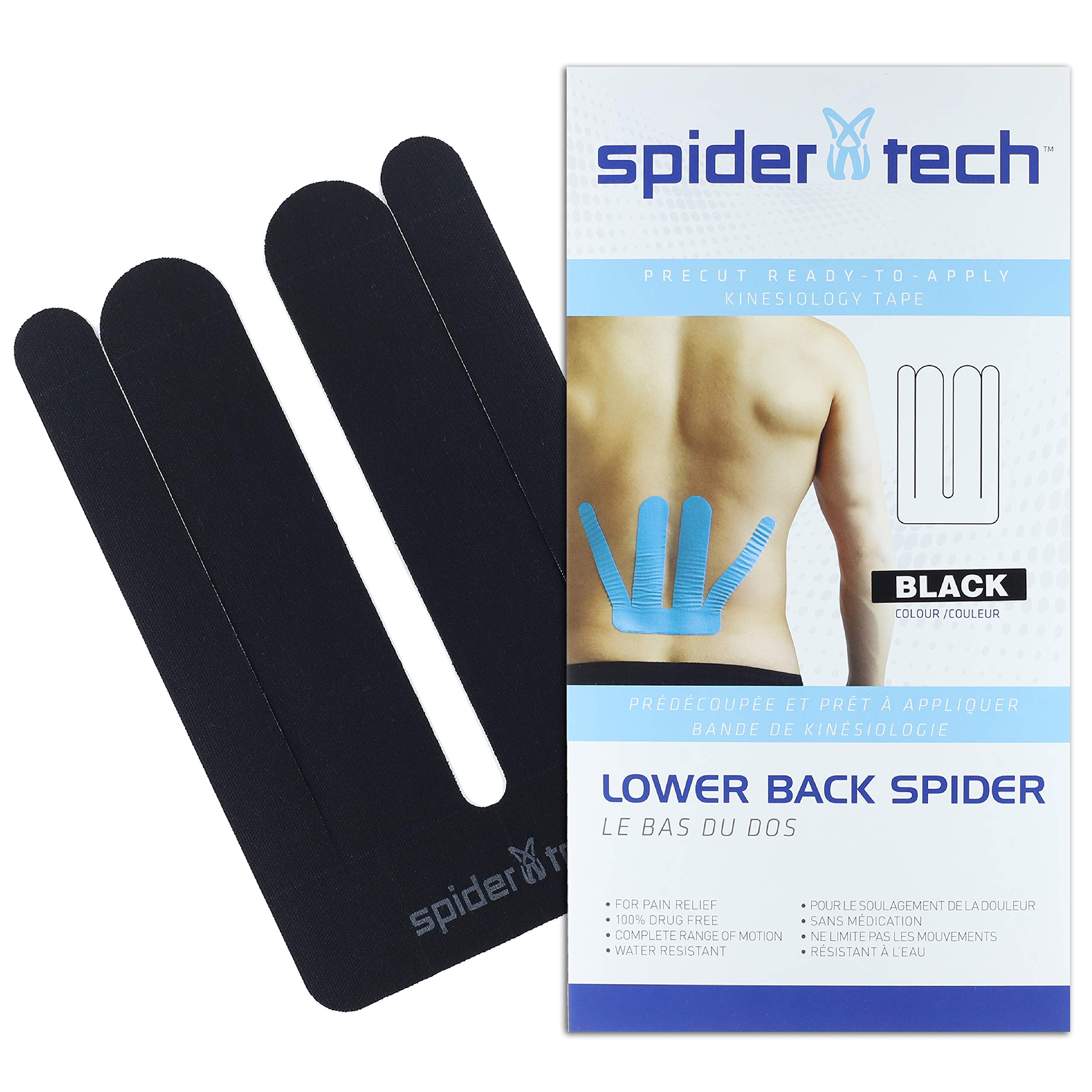 Buy Spidertech Lower Back PreCut Kinesiology Tape WaterResistant
