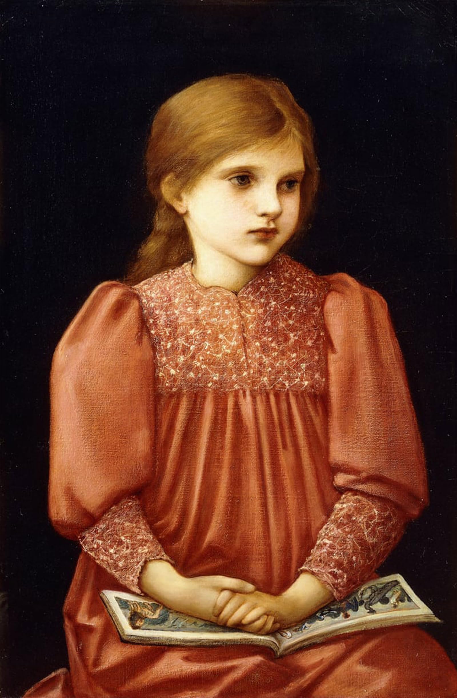 ARTXLXXBN Famous Art Print Poster Vintage Wall Art Little Dorothy Mattersdorf by Edward Burne Jones Canvas Art Poster for Home Decor 60x90cm