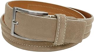 Men's Belt Suede Full Leather Belt Casual Dress Leather Belt 1-3/8