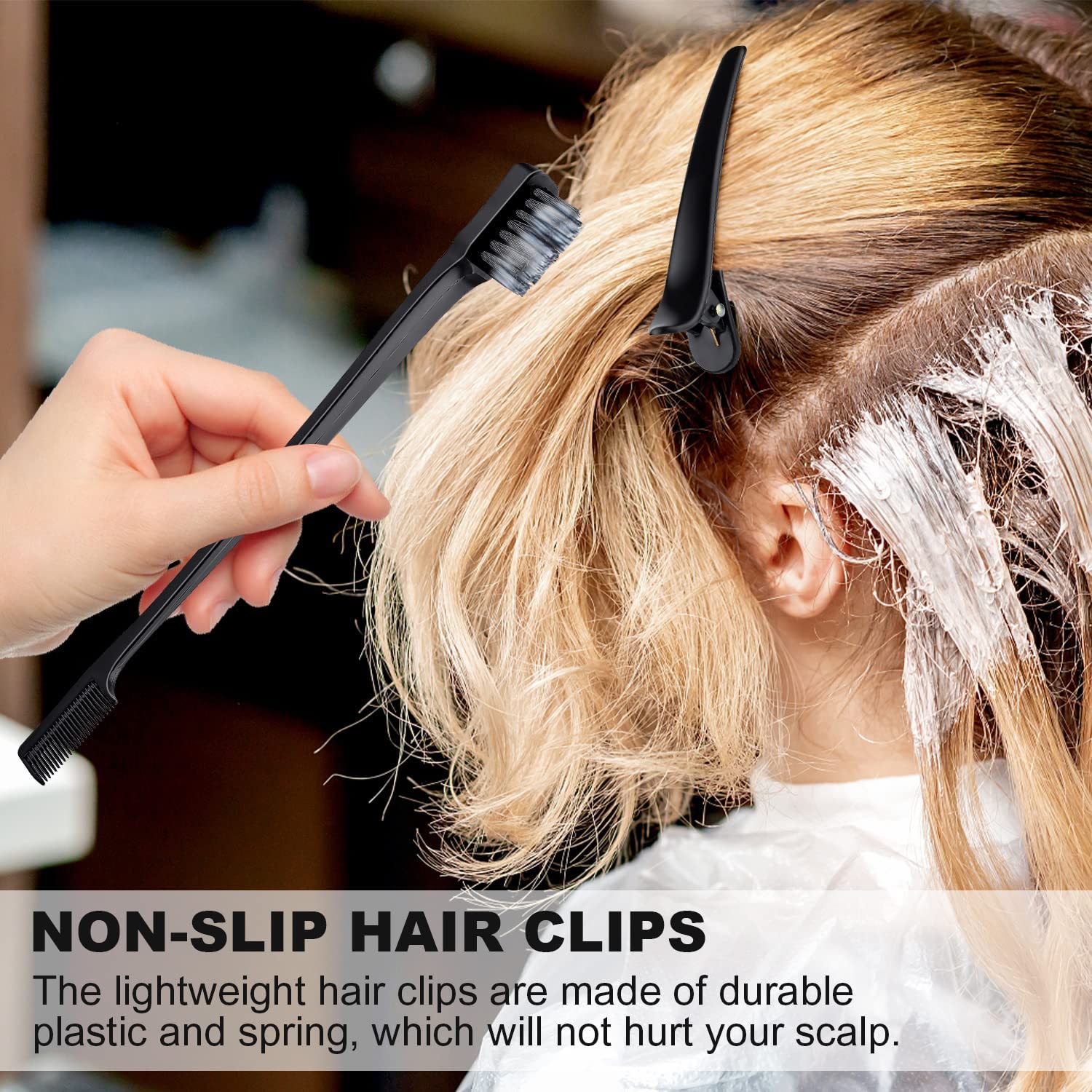 Cepillo para el cabello, 3 piezas cepillos para el pelo limpia cepillo para cola tirada peine de cola, set de cabello apto para peluqueros profesionales, mujeres, hombres, niños (negro)
