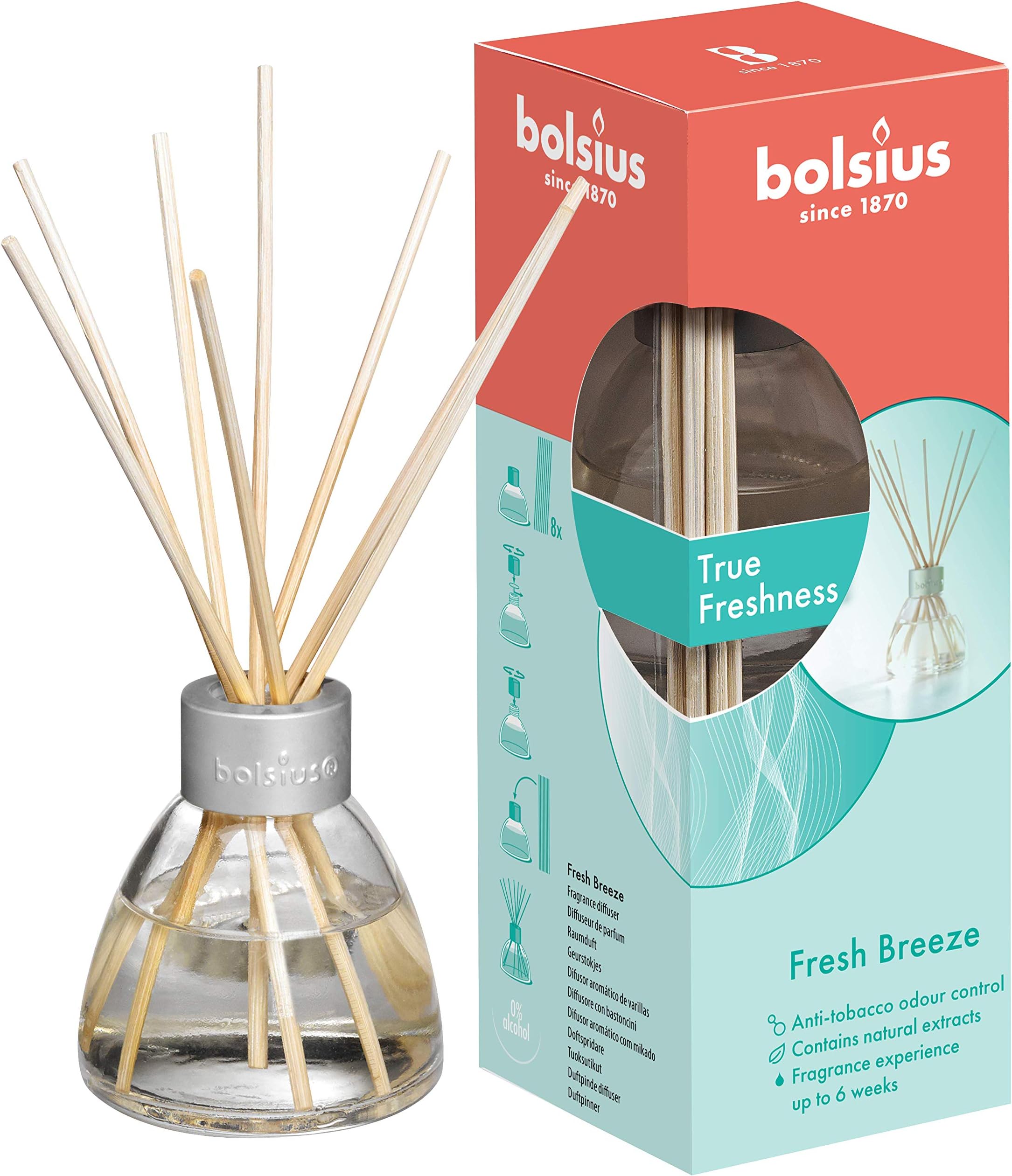 BOLSIUS New Reed Diffuser Fresh Breeze, Anti-Tobacco, 45ml