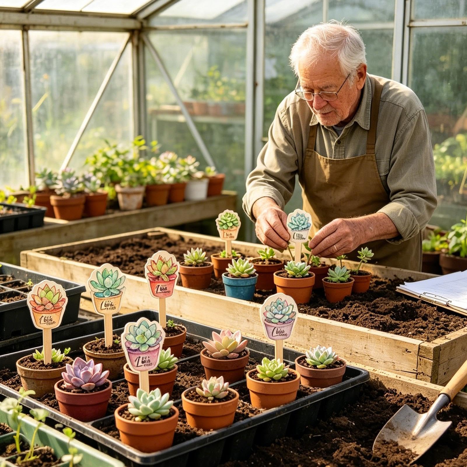 Pflanzenanhänger, wasserdichte Gartenetiketten, Pflanzen-Identifikationsschilder