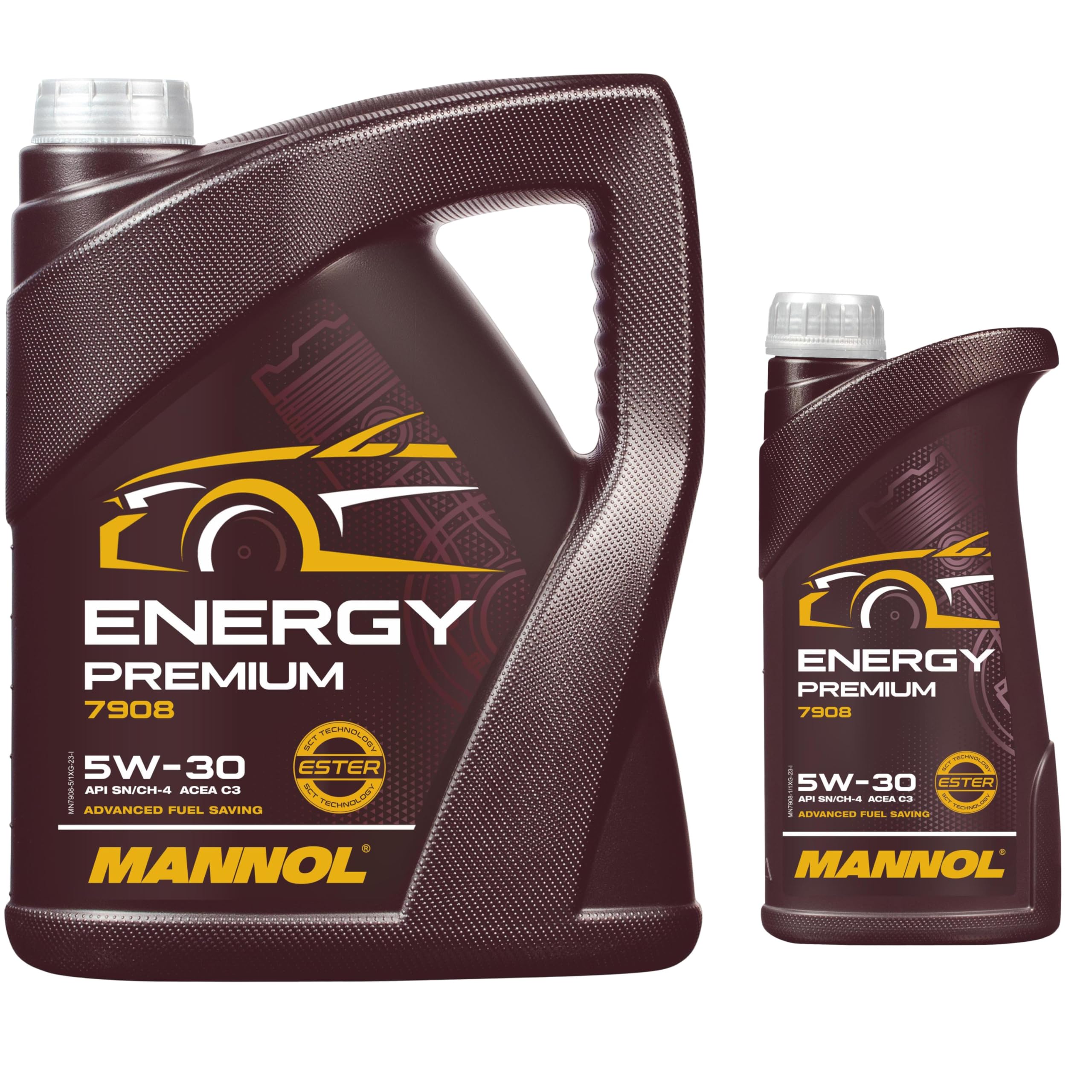 6 litres d'huile moteur originale MANNOL Energy Premium 5W-30 API SN/CF
