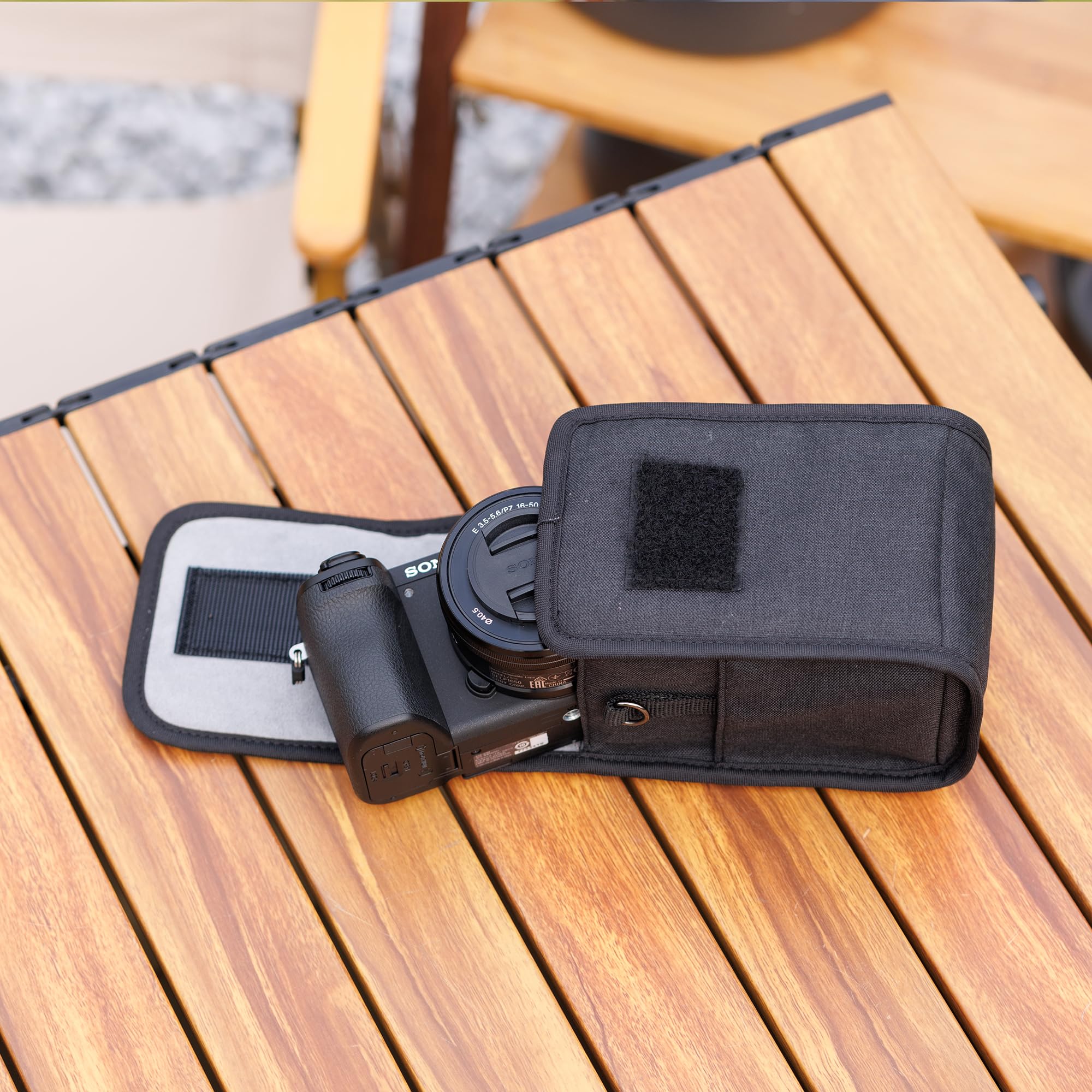 JJC Petite Housse Sacoche Appareil Photo Numérique, Pochette de Voyage pour Fujifilm X100VI X100V Sac de Transport Portable pour Sony a6700 a6600 a6500 a6400 avec 16-50mm pour Nikon Z30 Z50 pour GRIII