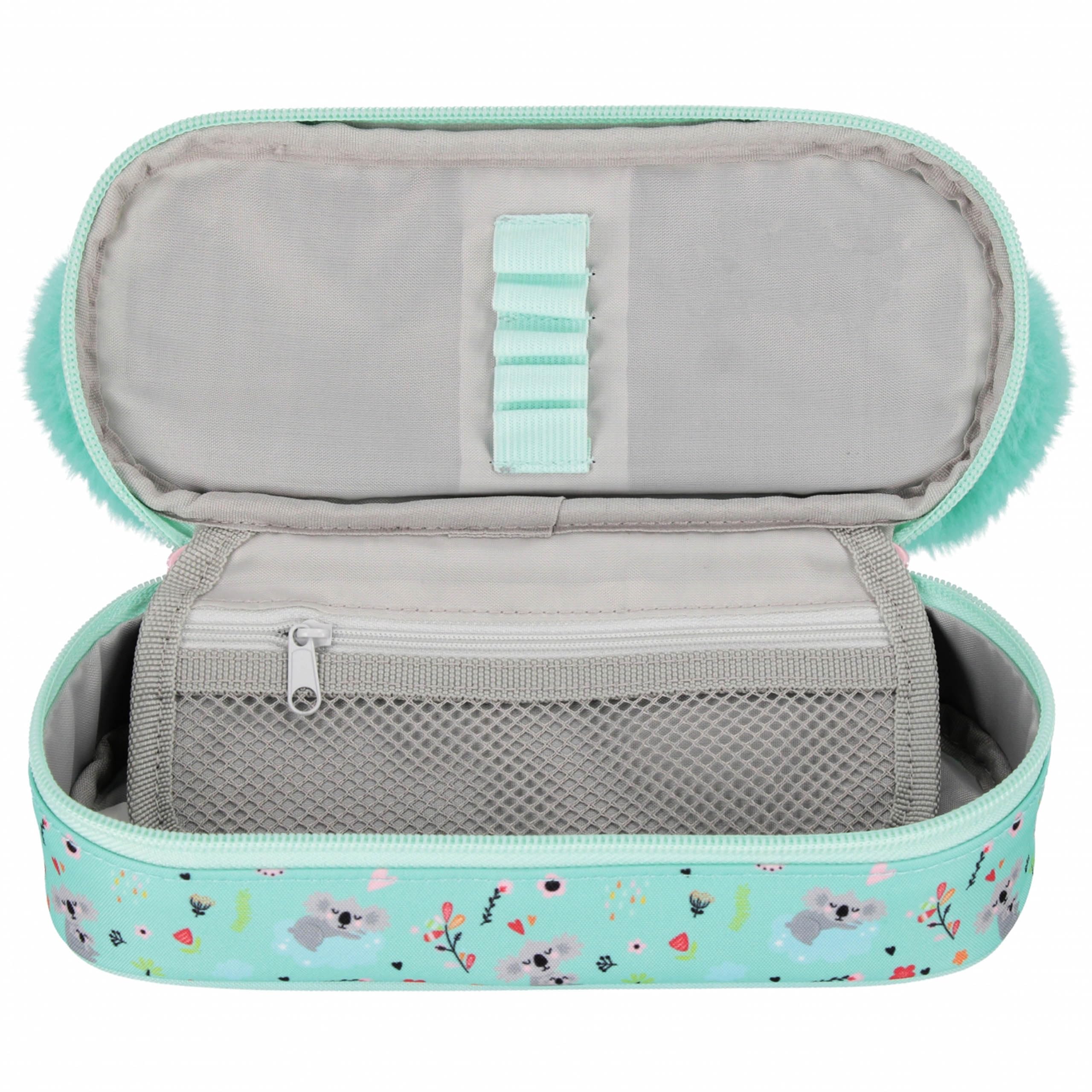 sarcia.eu Koala Plush School Pencil case, Sachet for Girl, Zipped, Turquoise 5x22x10cm (Koala Plush) - Image 4
