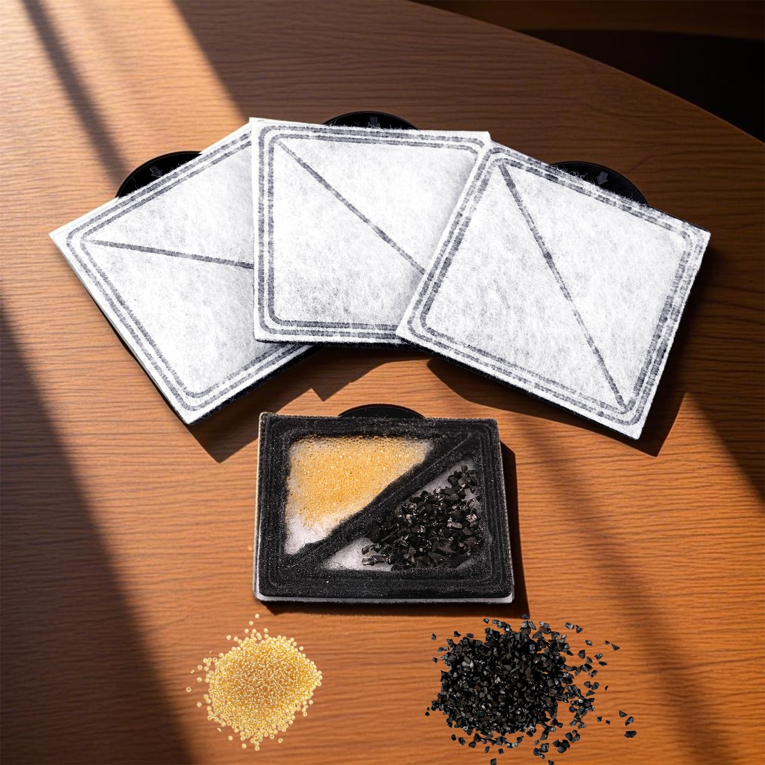 2 5inch Pet Fountain Filters Replacement Compatible with PetSafe Outlast Pumpless Pet and for Viva Pet Water Fountains — view 7