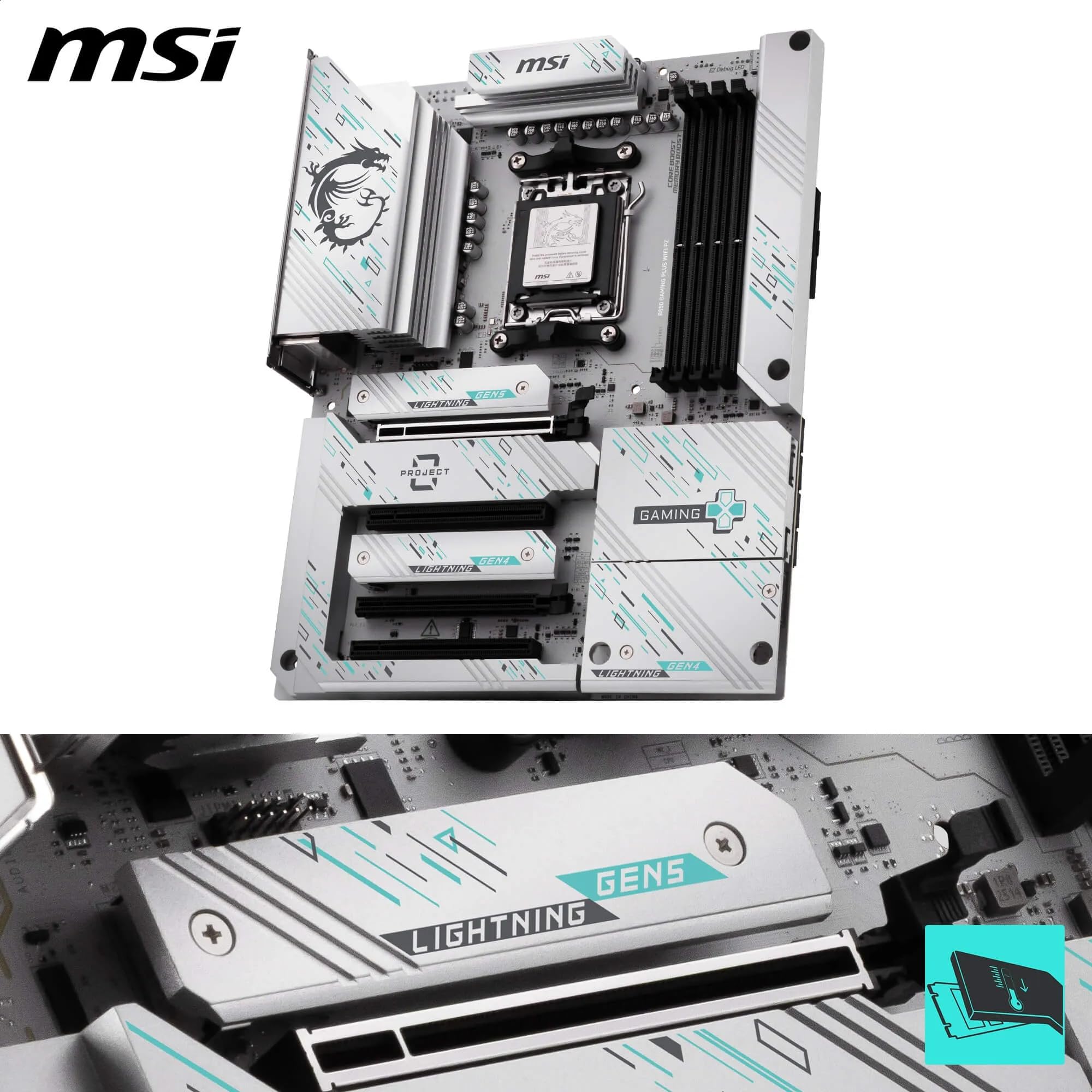 Amazon.com: MSI B850 Gaming Plus WiFi PZ Motherboard, ATX