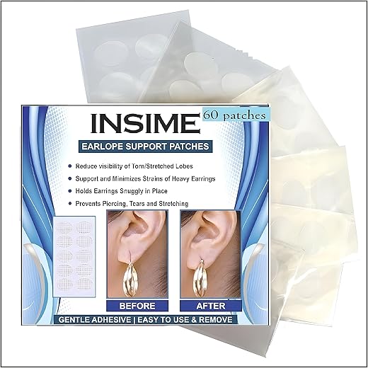 INSIME Ear Lobe Support Patches 60 Patches