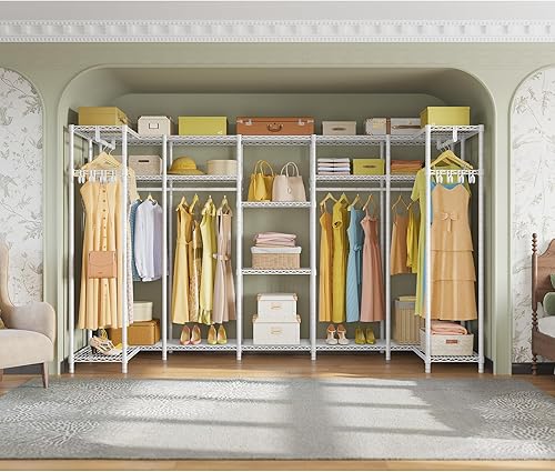 Miniatura 2 de VIPEK U70 - Perchero de ropa extra grande, resistente, portátil, para dormitorio, almacenamiento de ropa, armario, organizador de ropa de alambre