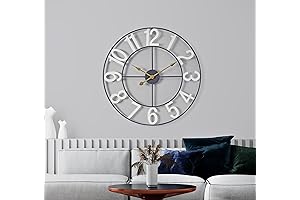 Sorbus 24-Inch Oversized Modern Farmhouse Wall Clock