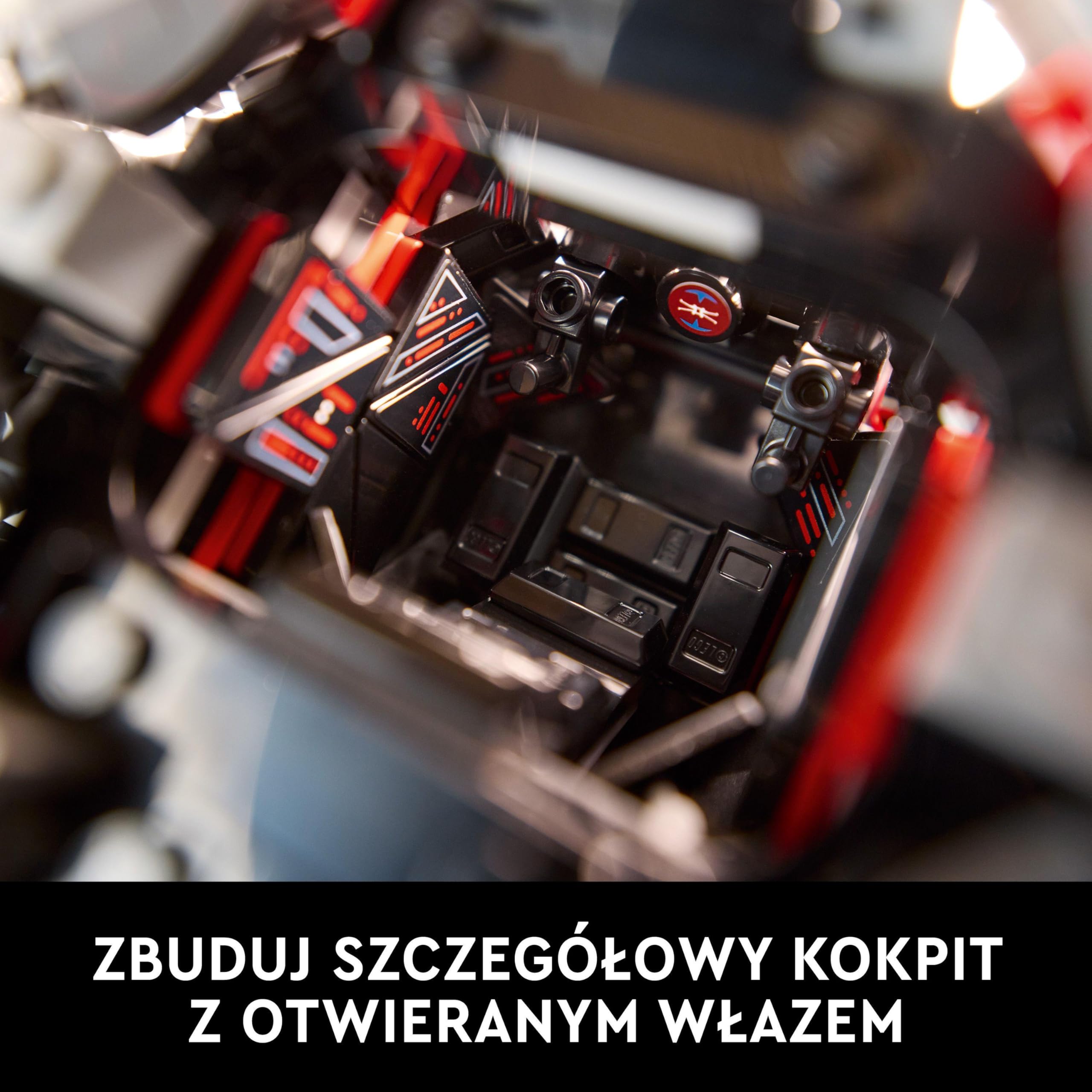 LEGO Star Wars TIE Interceptor 75382 | Model myśliwca, kolekcjonerski zestaw klocków dla dorosłych, prezent dla fana Star Wars, ozdoba na biurko, 1931 elementów
