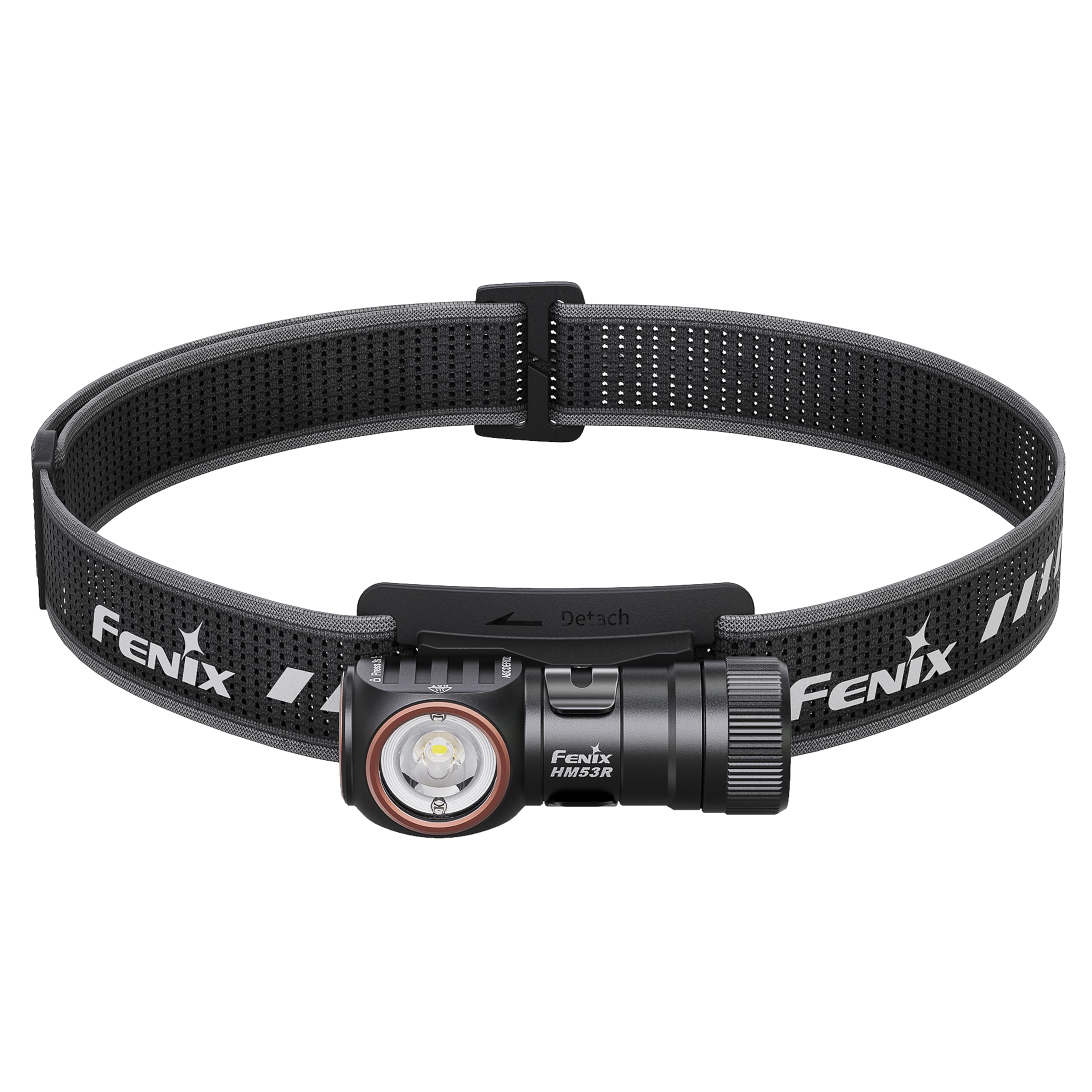 Fenix HM53R Akumulator zewnętrzny reflektor | 1200 lumenów | 158 m | maks. 135 godzin | reflektor kątowy 2 w 1 | białe i czerwone oświetlenie | podstawa magnetyczna | IP68