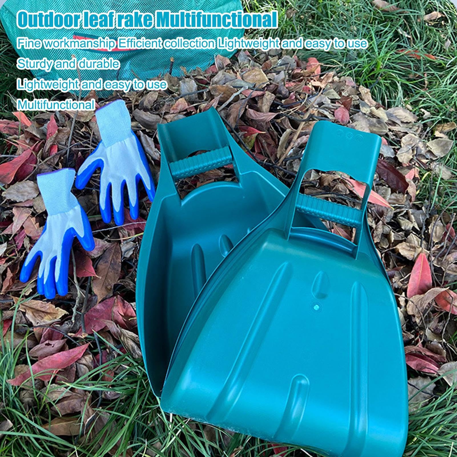 Ramasse-feuilles - Garden Grabber - Ramasse-feuilles - Poignée ergonomique - Pelle légère et haute performance - Pour le nettoyage des déchets de la cour - Pelle à gazon