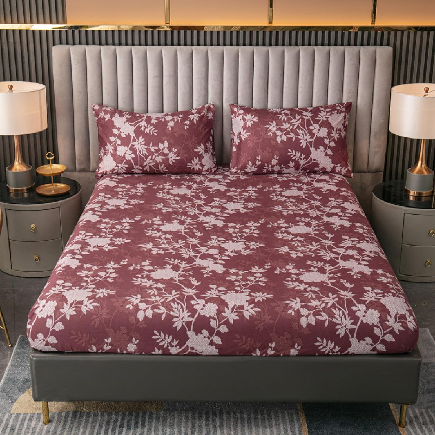 Available in Various Sizes, Single Layer Bed Sheet Brushed Printed