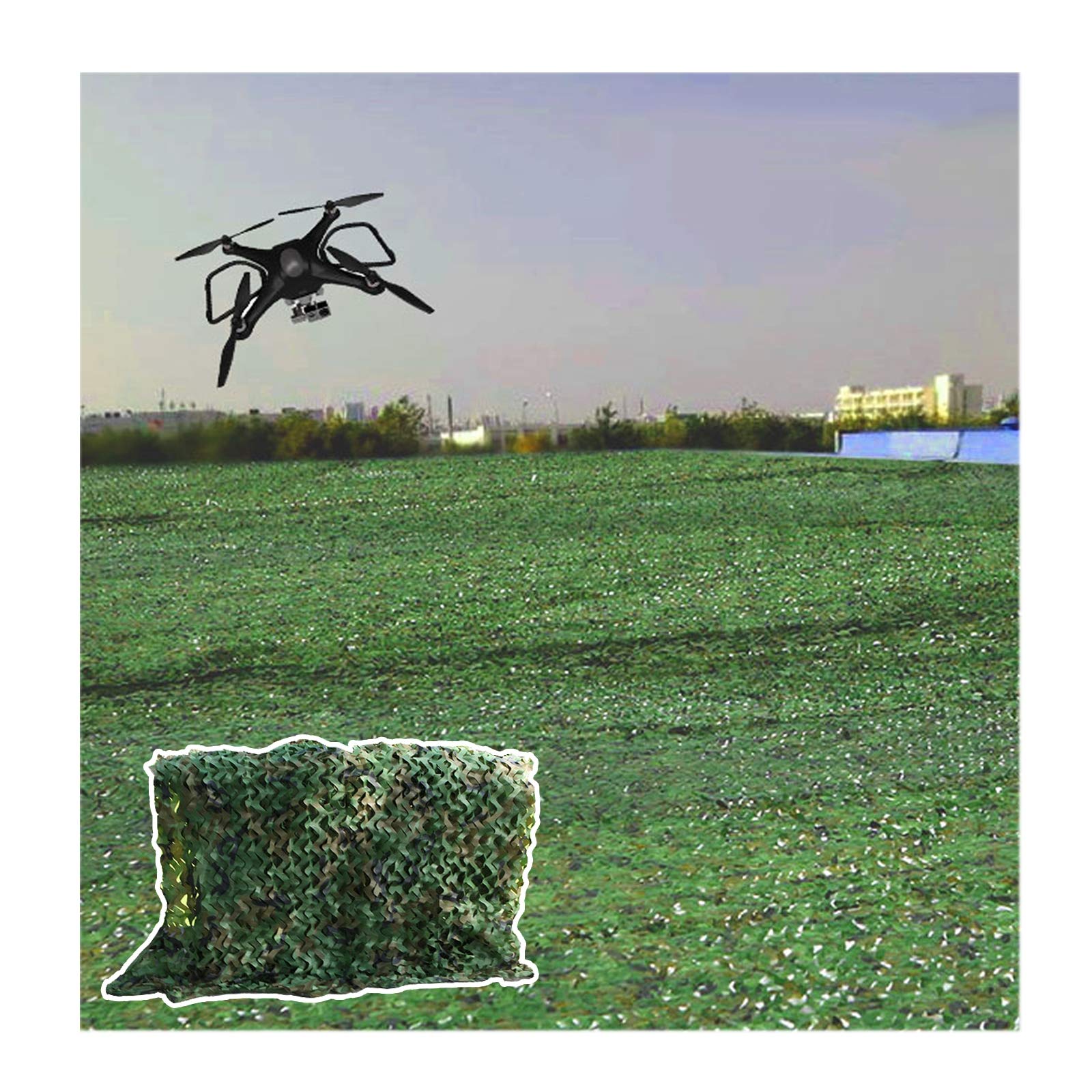 Oudini 10*12M(32.81*39.37Ft) Camo Netting,Camouflage Net,Camo Net,Woodland Camouflage Army Net, Military Camo Camping Hunting Netting Hide Cover Net/10 * 12M(32.81 * 39.37Ft)