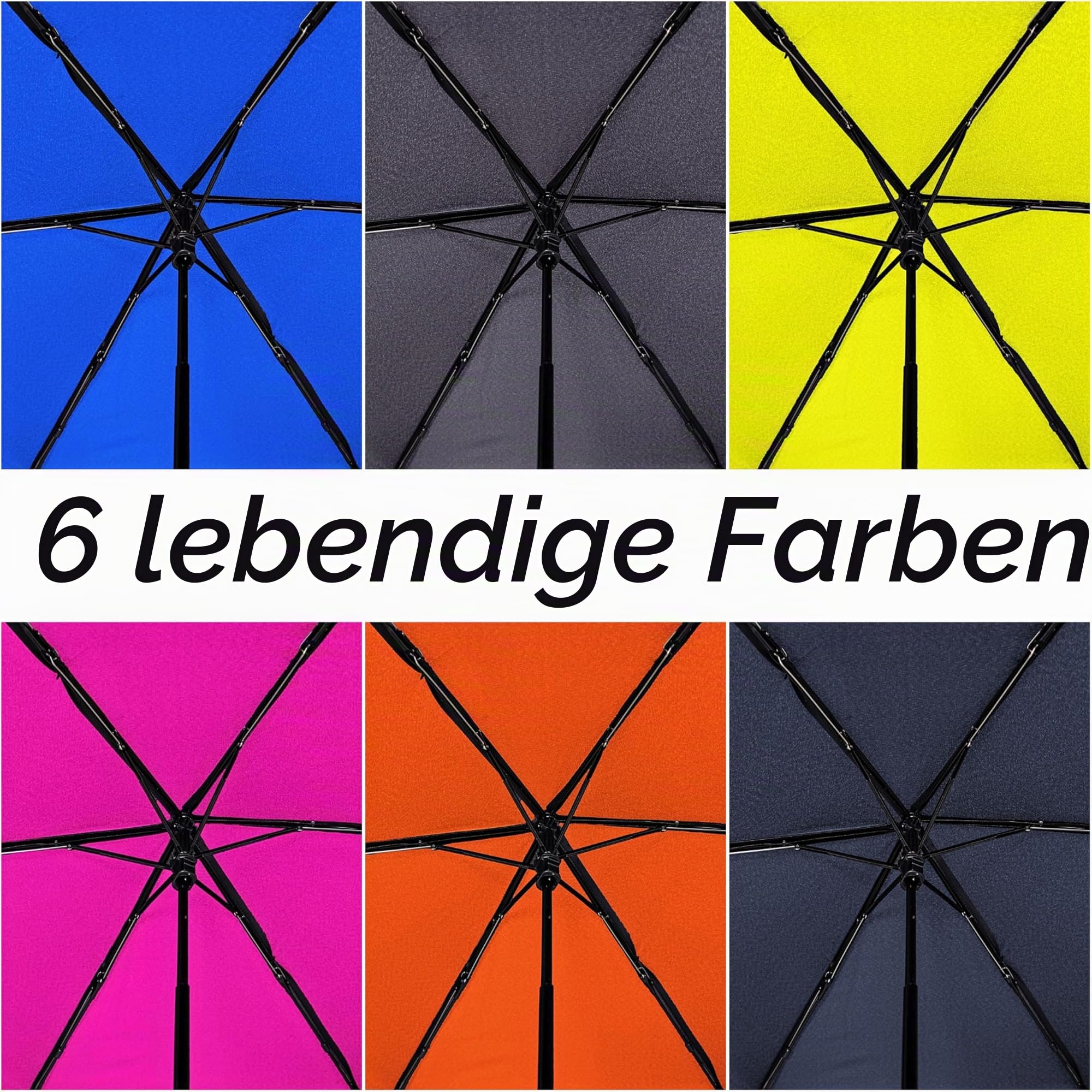 Knirps X4U My Clever Companion Regenschirm 90 cm Durchmesser, winddicht, Hand-öffnet und schließen, kompaktes Design für Reisen und Wetterschutz, mit Funktion