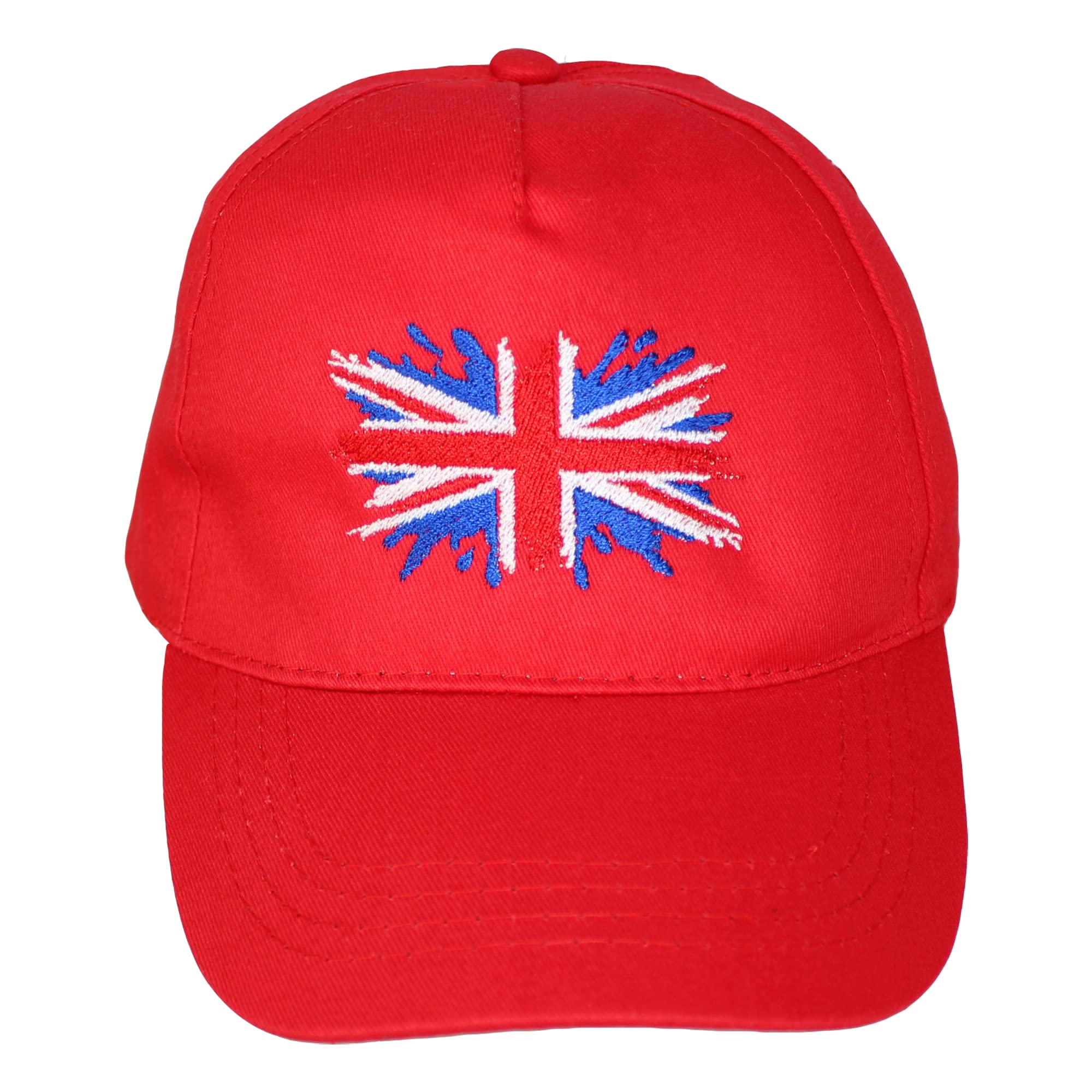 Teddyts Red Great Britain Union Jack Flag Adjustable Baseball Cap (5-10 Years)