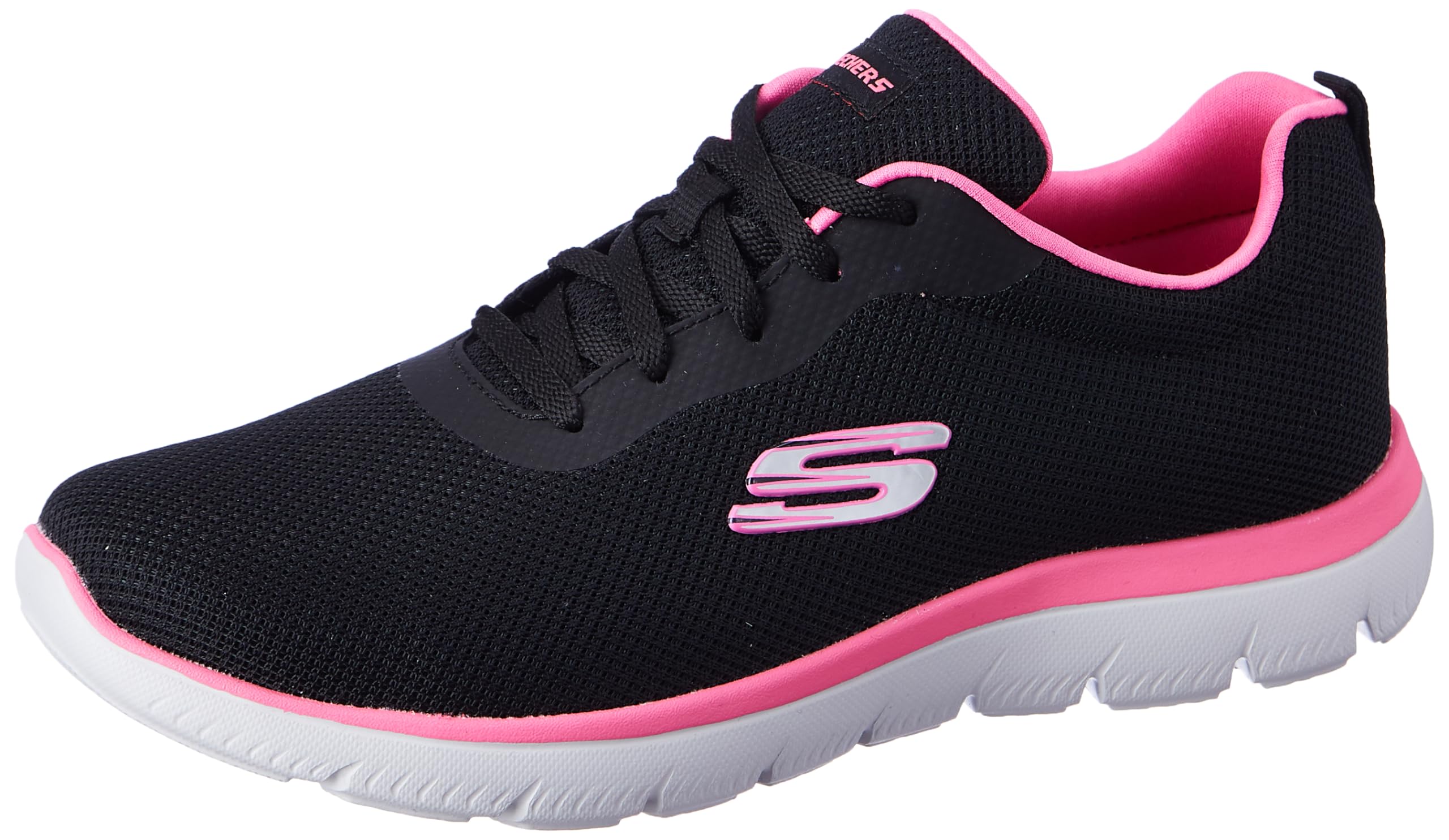 Womens Summits - 896219id Black/HOT Pink Casual Shoe - 3 UK (6 US) (896219ID-BKHP)-image-0
