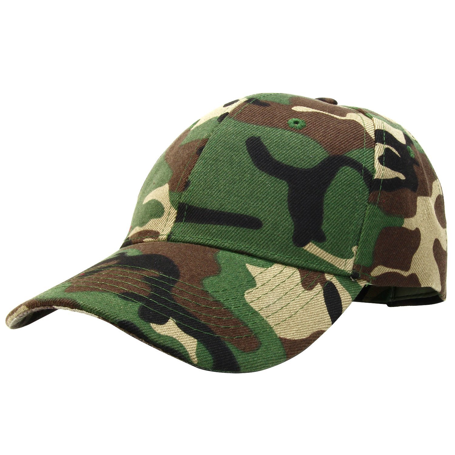 Falari - Gorra de béisbol para hombres y mujeres, tamaño ajustable, ideal para actividades al aire libre (2 unidades) - Verde -