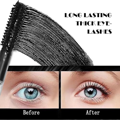 Miniatura 8 de Easilydays Máscara de pestañas de color azul para pestañas, máscara de color impermeable de larga duración, a prueba de manchas, para mujeres, de