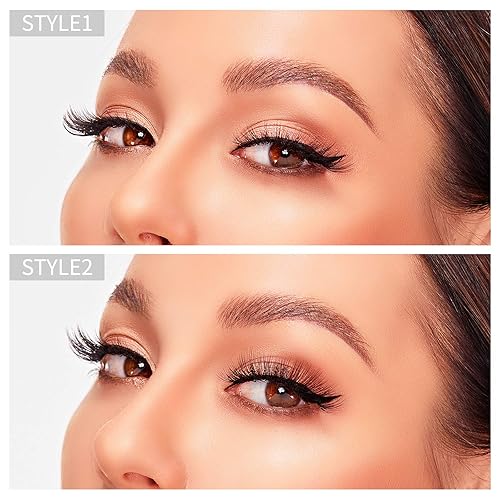 Vista 49 de DYSILK Pestañas postizas de visón, 30 pares de 10 estilos mixtos, pestañas postizas de visón, pestañas postizas de aspecto natural, pestañas largas