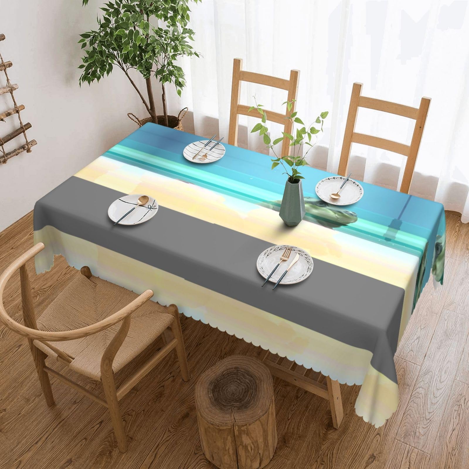 LPLSNWS Floral Patterned square lace tablecloth, oil-resistant, washable, suitable for home use as a dining table cover.