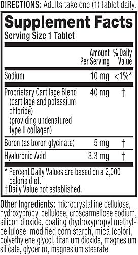 Miniatura 7 de Move Free Tabletas de colágeno tipo II, boro y HA Ultra Triple Action, sin movimiento (75 unidades en una botella) 1 unidad (paquete de 3)