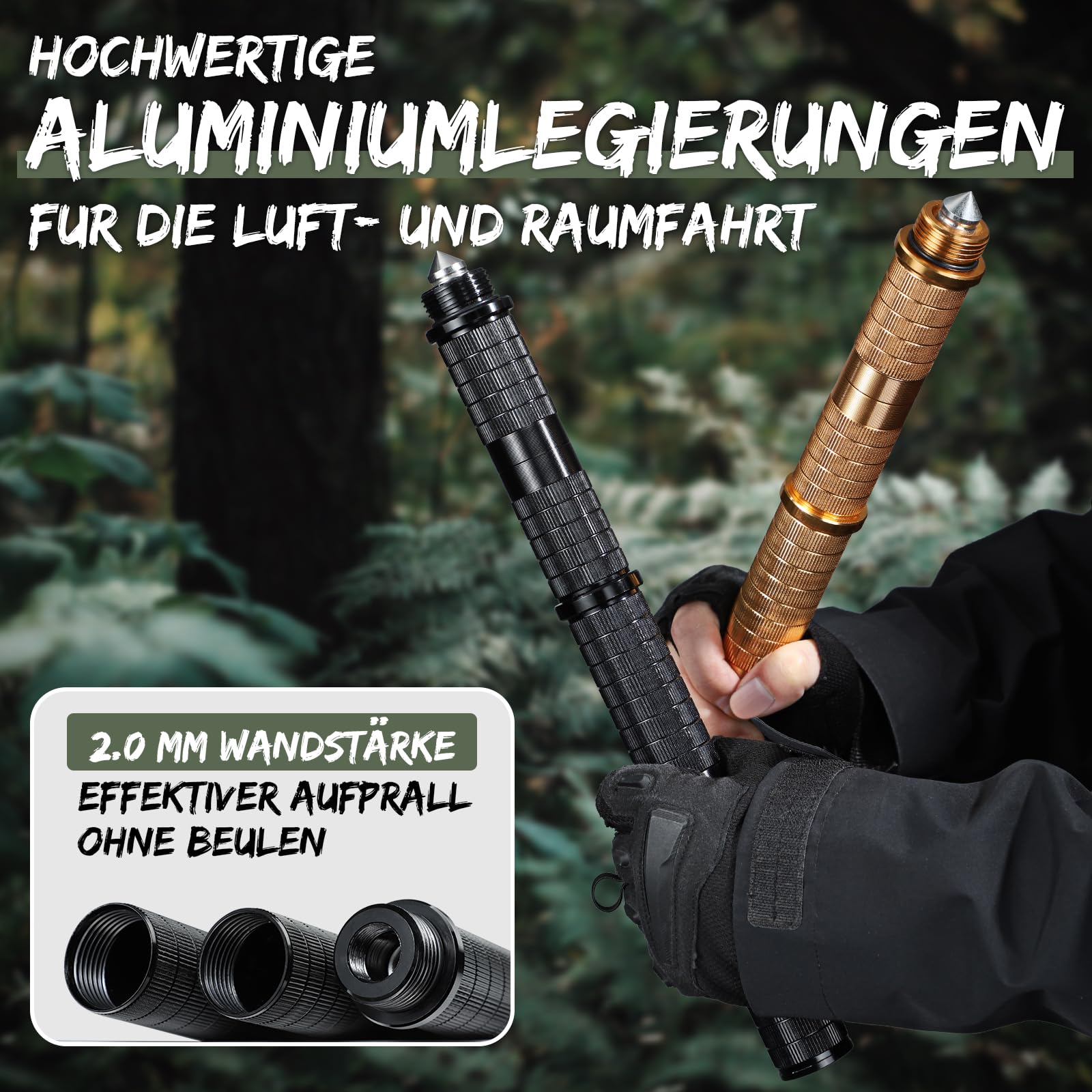 Japaknives Jagdmesser Outdoor 5 in 1 Survival Messer D2 Stahl Feststehende Messer Abnehmbares Multitool mit Pfeife Glasbrecher Bushcraft Messer für Männer Geschenk Schwarz
