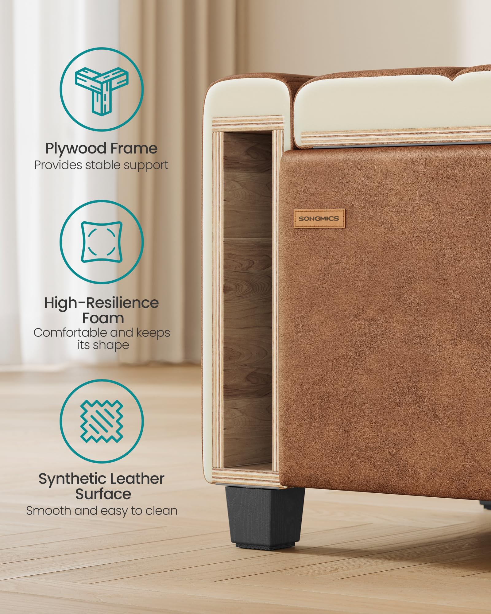 Best Storage Bench for End of Bed: Top 5 Picks 2026 2 Product photo
