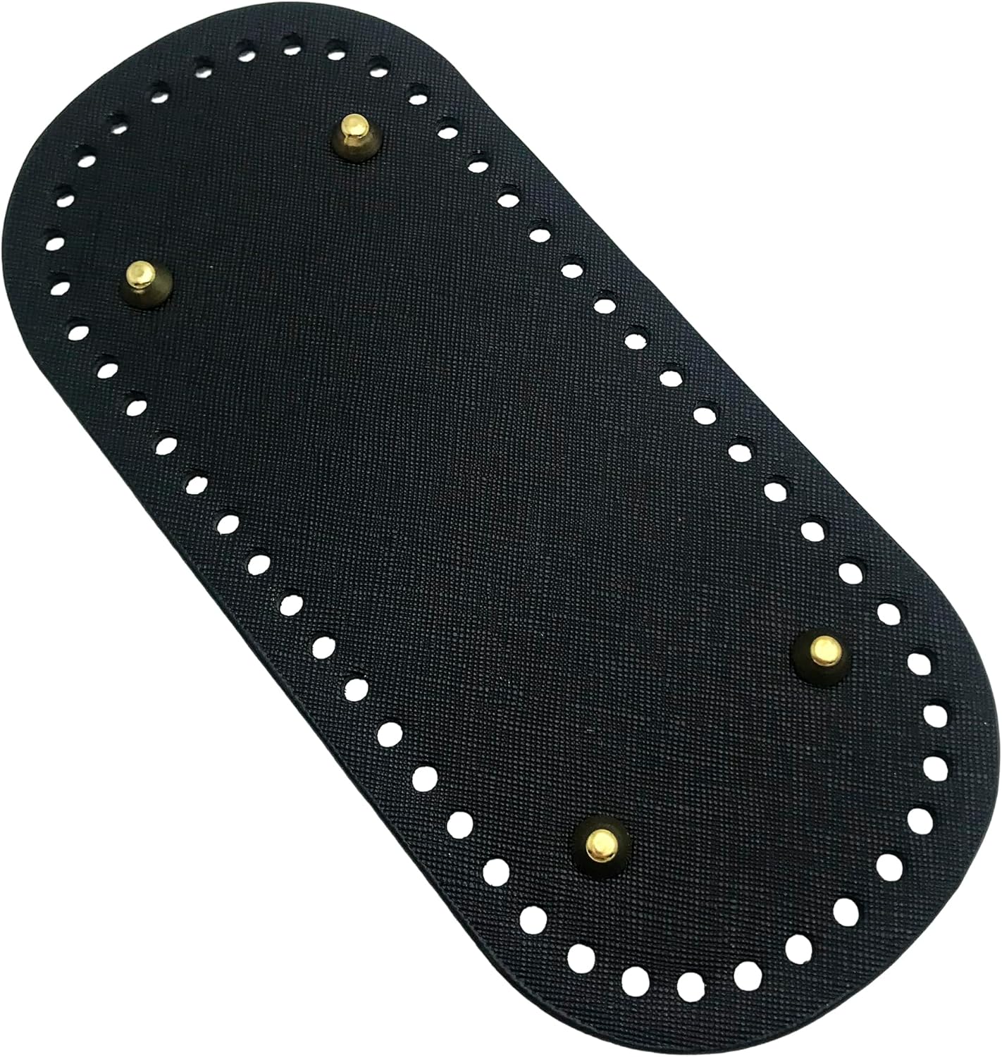 4pcs Oval Purse Bottom for Crochet, Crochet Bag Bottom Leather Bottom Shaper Pad for Bags Cushion Base with Holes for DIY Crochet Bag Shoulder Bags Purse Making J076 - Image 2