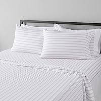 Vista 18 de Yaxa Basics - Juego de sábanas de microfibra ligeras súper suaves y libres de arrugas y transpirables de 3 piezas con bolsillos de 14 pulgadas