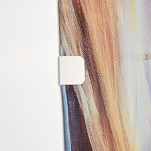 Miniatura 5 de Jetec Clips de cortina de ducha a prueba de viento con protección contra salpicaduras de ducha, soporte autoadhesivo para cortina de ducha a la