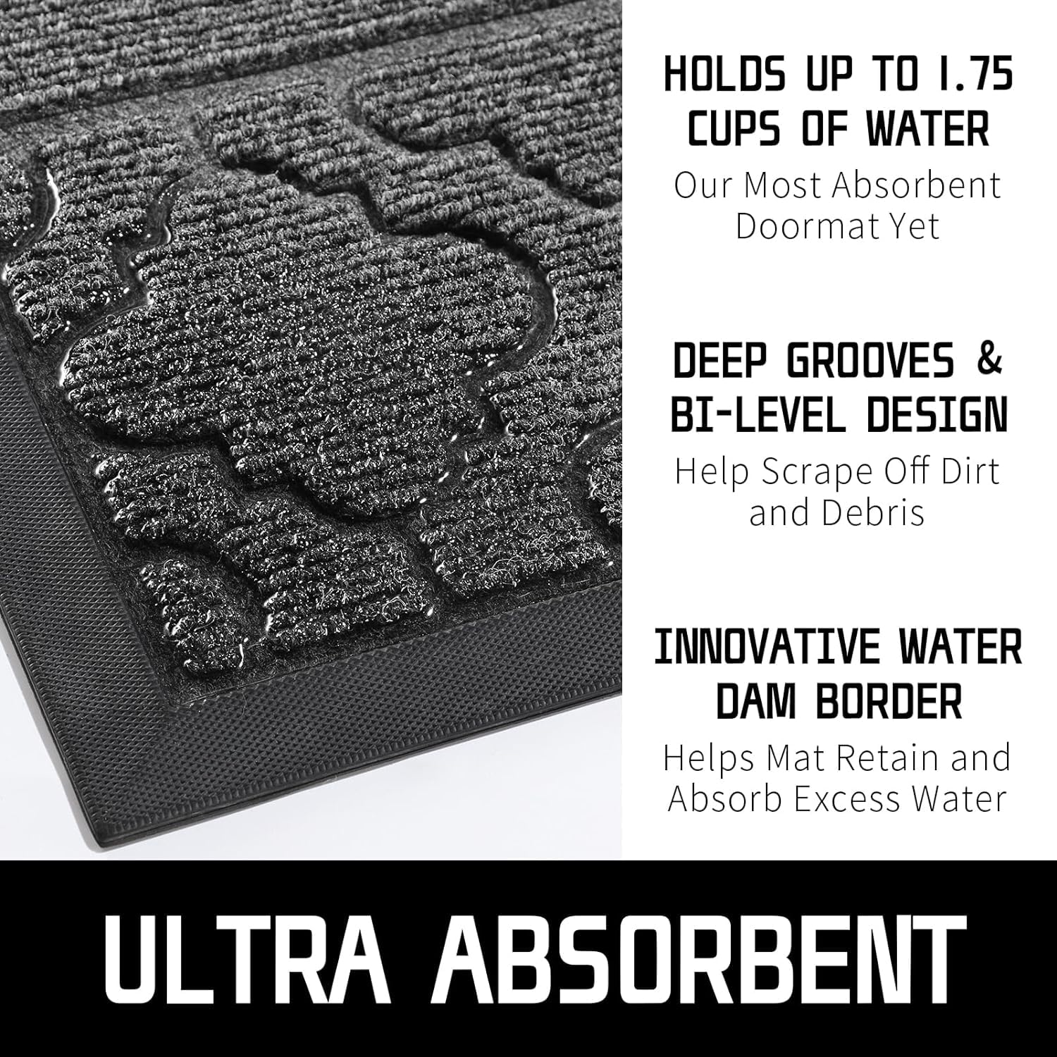 Yimobra Welcome Door Mat 92 x 61 cm - Image 3