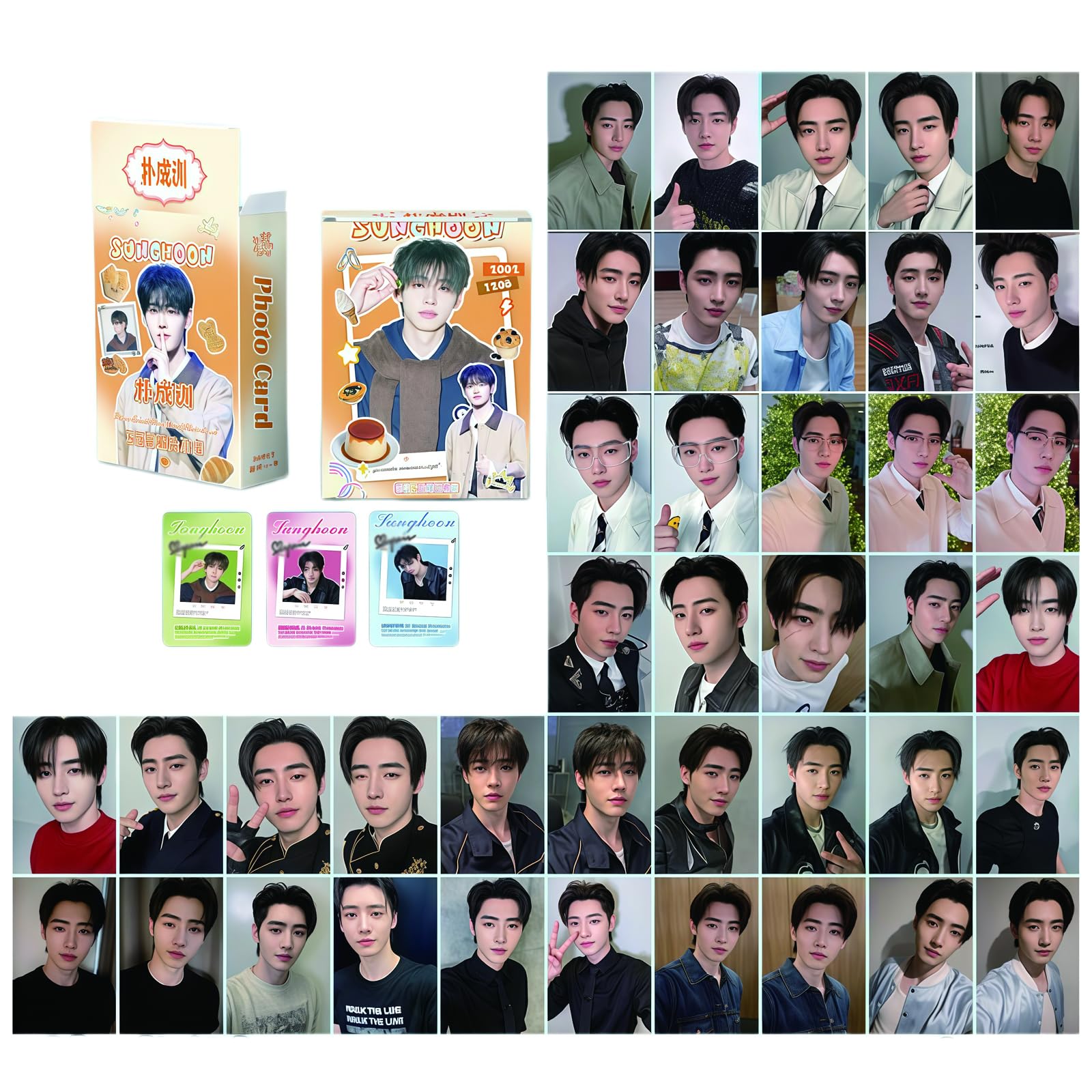 Yuto Boys Sunghoon 50 Pcs Album The Sin : Vanish Laser Photocards 50 Pcs Lomo Cards Set Postcard Gift Merchandise For And Girls (Sunghoon)