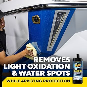 Amazon.com: Meguiar's M5032 Marine/RV One Step Cleaner Wax, Easy