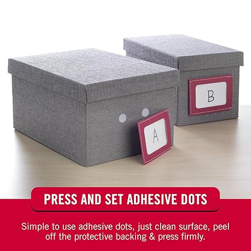 Miniatura 3 de VELCRO Brand Puntos con adhesivo blanco  Paquete de 200  Círculos de 34 pulgadas  Cierre de gancho redondo adhesivo en la parte trasera para