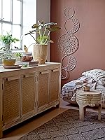 Vista 12 de Creative Co-Op Boho Hand-Carved Paulownia Wood Stool, Natural