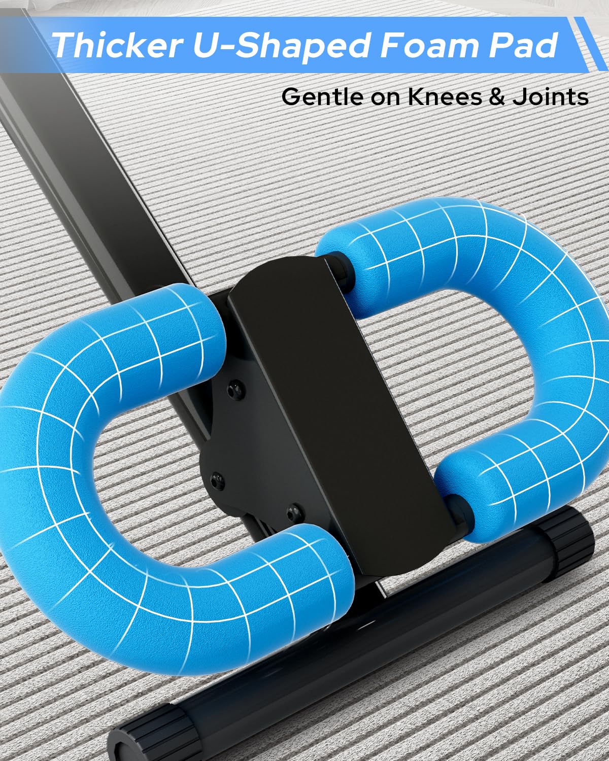 AB Machine Bauchmuskel-Trainingsgerät, verstellbare Bauchmuskeltrainer-Maschine für Bauchmuskeltraining zu Hause, Fitnessstudio, faltbar, Knieschutz