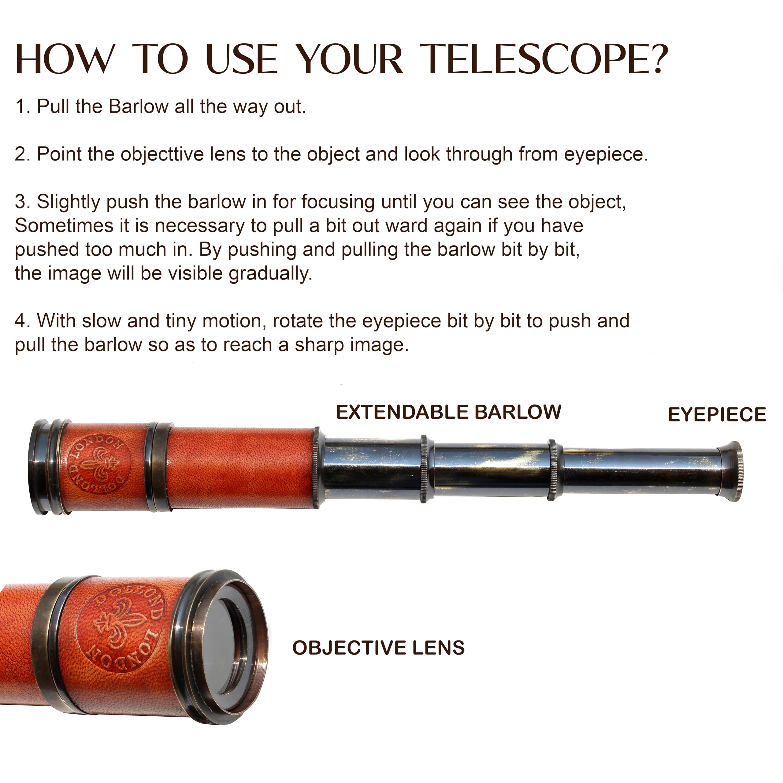 Amazon.co.jp: アンティーク望遠鏡 1920 ロンドン 真鍮 海 15倍 Amazon.co.jp: アンティーク望遠鏡 1920 ロンドン 真鍮 海 15倍