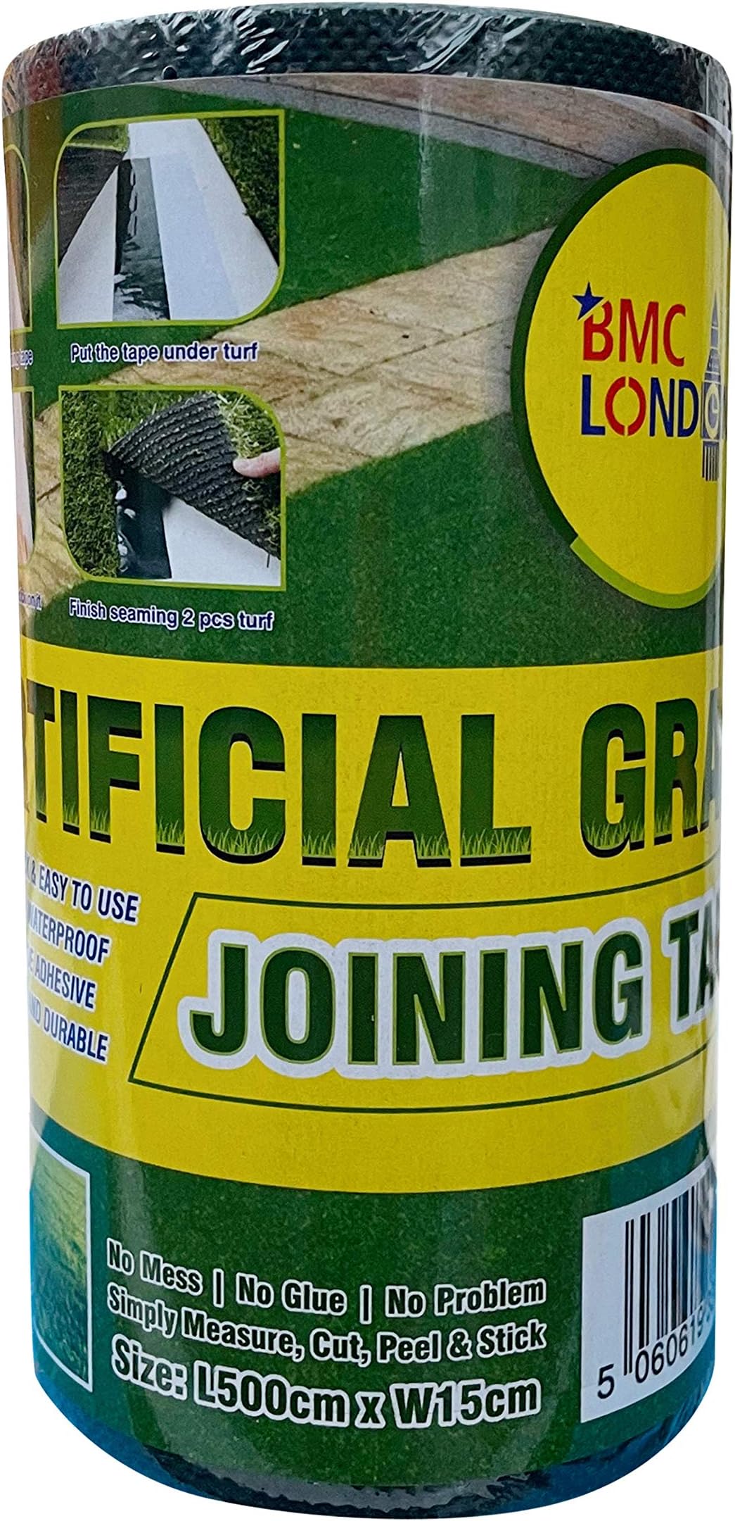 INMOZATA Artificial Grass Seaming Tape Self Adhesive Joining Turf Tape Jointing Fixing Synthetic