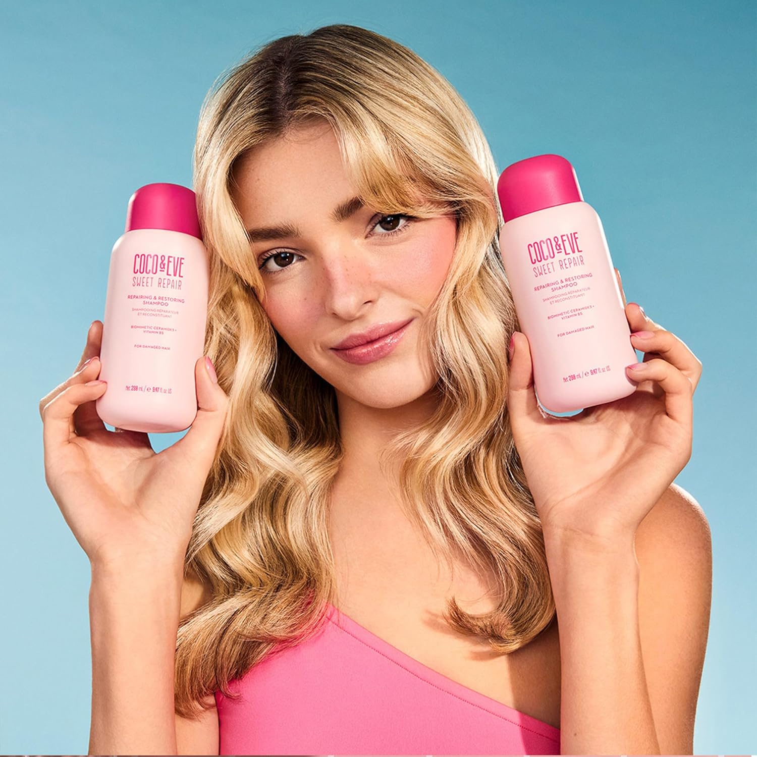 Coco & Eve Repair & Restore Shampoo & Conditioner Bundle. Hydrating & Strengthening Set for Damaged, Color Treated Hair. Deeply Nourish, Reduce Split Ends & Breakage for Healthy Hair. (18.94 Fl Oz) - Image 4