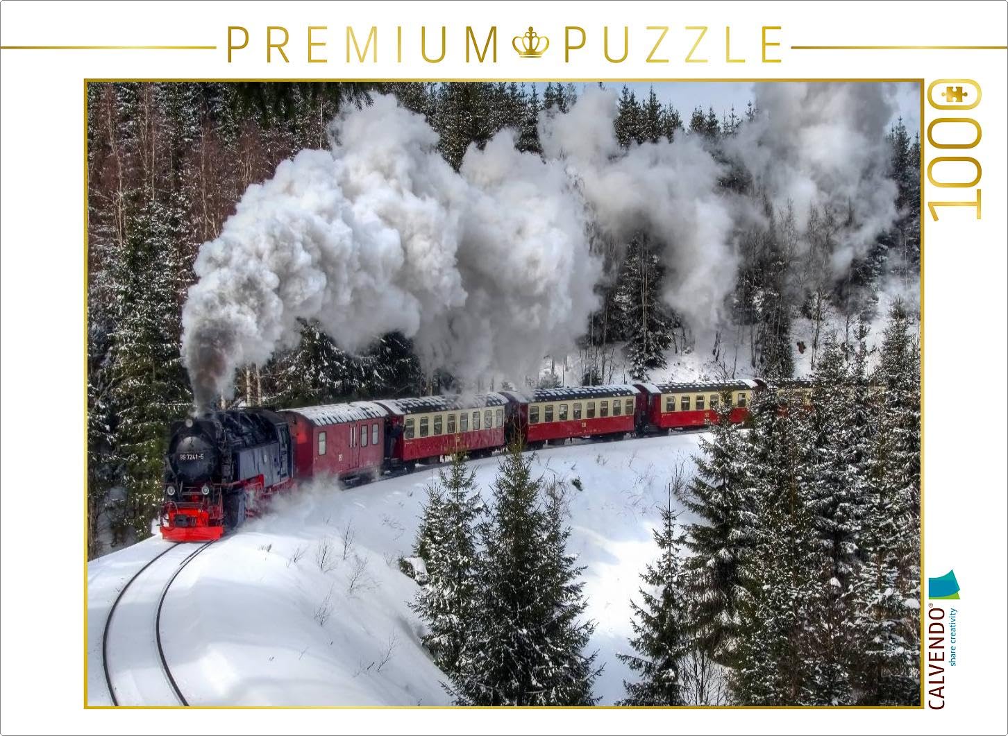 CALVENDO Puzzle Brockenbahn près de DREI Annen 1000 Pieces 64 x 48 cm from Steffen Gierok ; Magik Artist Design