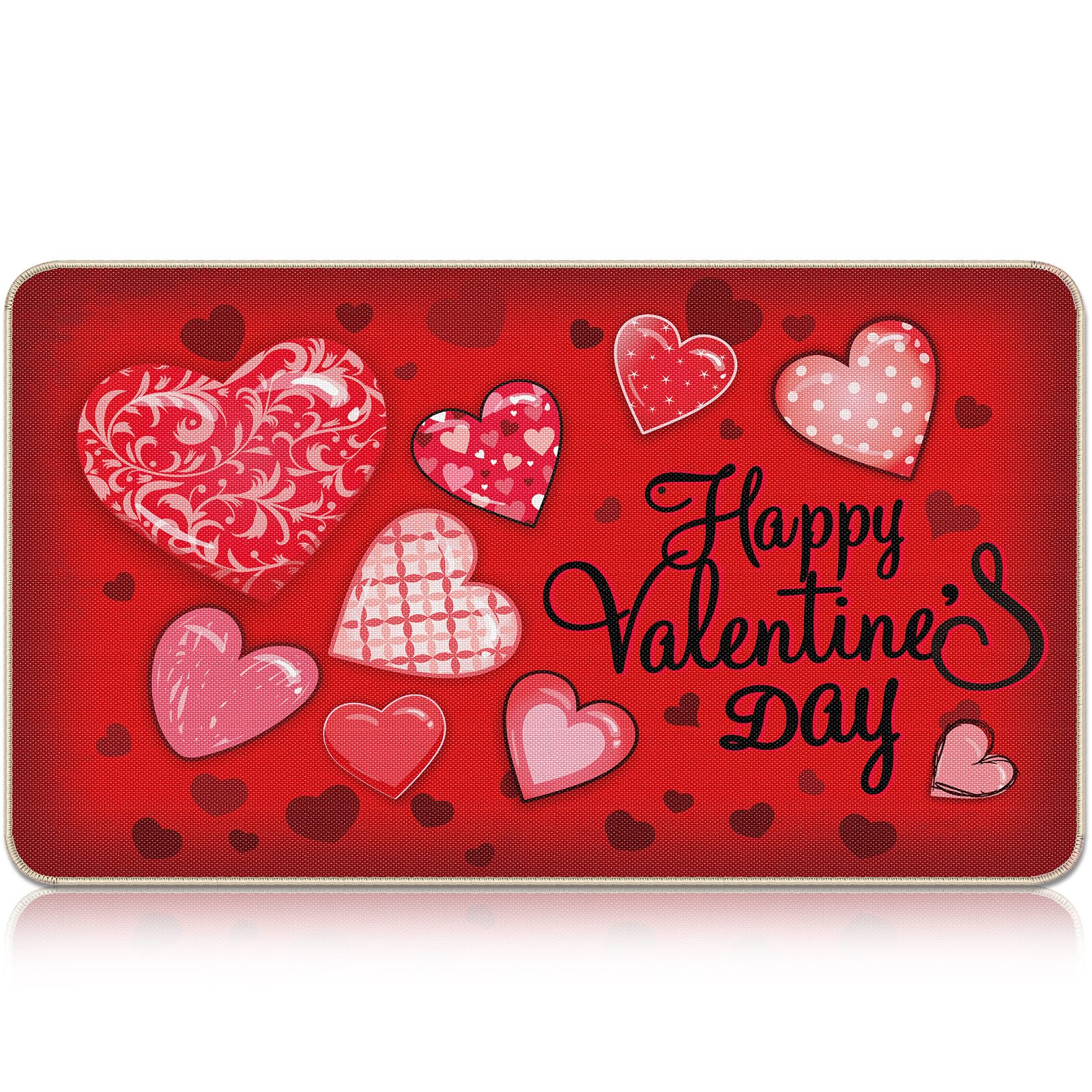 Amazon.com : Capoda Valentine's Day Doormat 17 x 29 Inch Door Mat