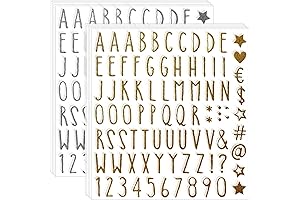 Glittery Grad Cap Embellishments: 800 Alphabet Letter Stickers for Grad Season